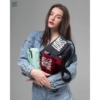 Hobs® กระเป๋าสะพายข้างนุ่มนิ่ม | FLUFFY TINY | Fabric crossbody bag | Nylon Padding Fabric