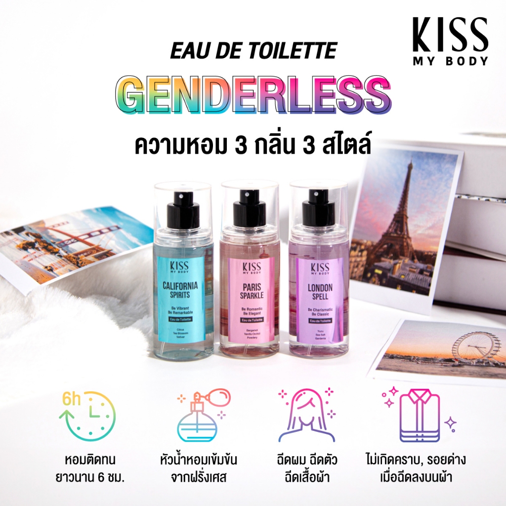 สเปรย์น้ำหอม คิส มาย บอดี้ เพอร์ฟูม มิสต์ ครบทุกกลิ่น 88 มล. Kiss My Body Perfume Mist 88 ml. - ภาพย่อย 3