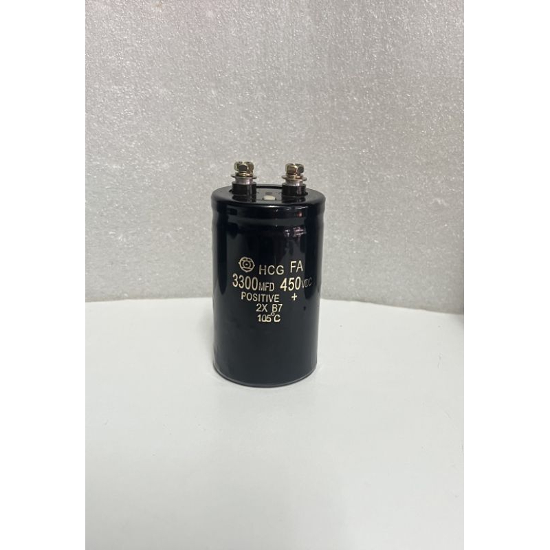 คาปาซิเตอร์ 3300uF 450V 105C ขนาด 85x50mm. ใหม่แท้ ในไทยพร้อมส่ง 3300UF 450Vdc