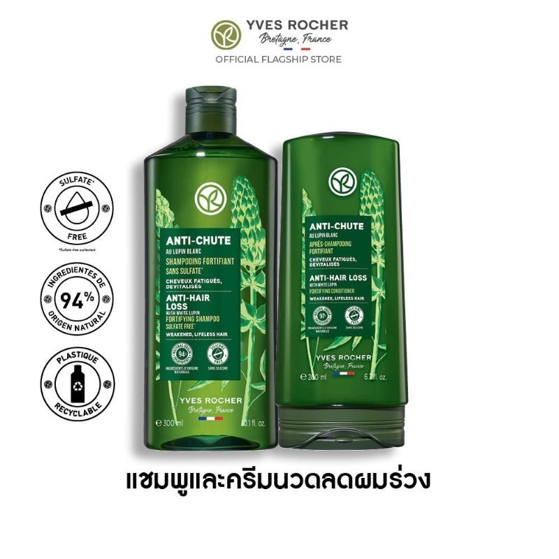 Yves Rocher BHC Anti Hair Loss แชมพูและครีมนวด