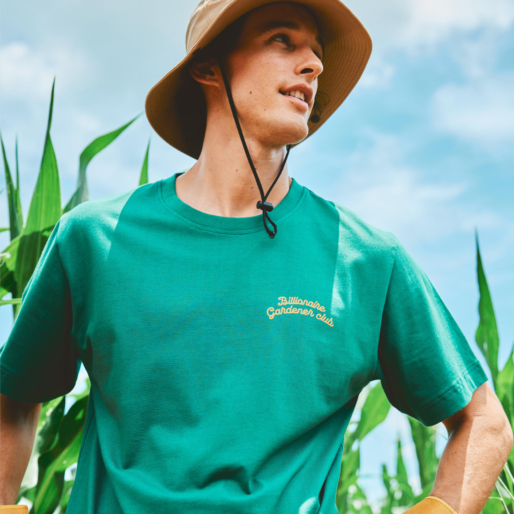 [MOO 8/24] Gardener Club T-Shirt เสื้อยืด แขนสั้น คอกลม พิมพ์ลายกราฟฟิค ''Billionaire Gardener Club"