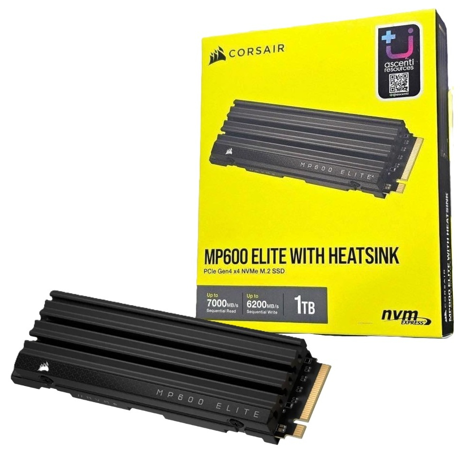 CORSAIR MP600 ELITE WITH HEATSINK 1TB SSD