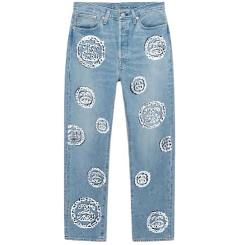 USED !!! STUSSY X DENIM TEARS X LEVI'S DENIM PANT