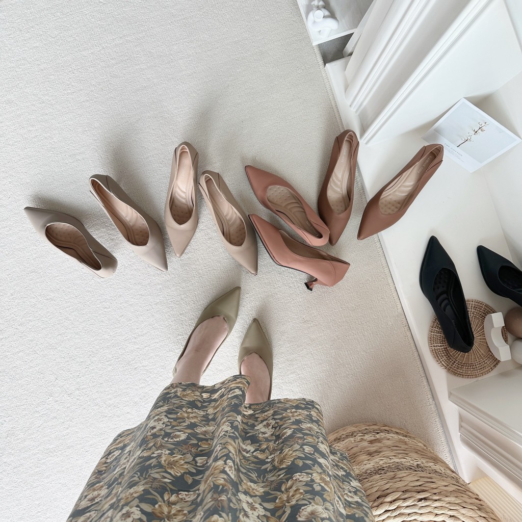 รองเท้าคัทชู High Heels ส้นสูง 1.5 นิ้ว รองเท้าkaimooksissy 668-8/633-5