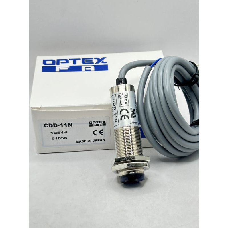 Optex CDD-11N-IR Limited Distance Diffuse Photo NPB M18 Housing IR Beam 110mm Distance NPN 2m Cable