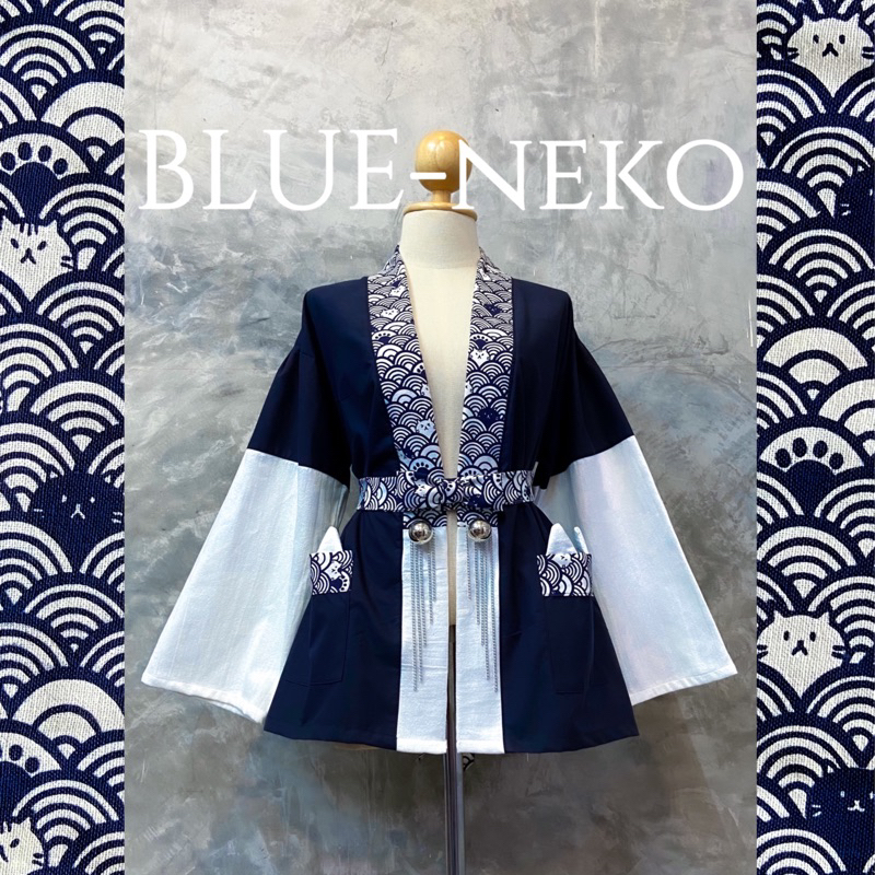 เสื้อคลุมผ้าฝ้ายลายแมว Neko