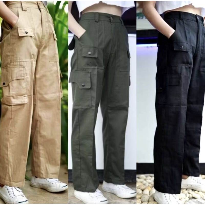 กางเกงวินเทจคาร์โก้ทรงลุงทรงช่างชายหญิงใส่ได้สายแคมป์ปิ้งต้องจัดไปจ้า