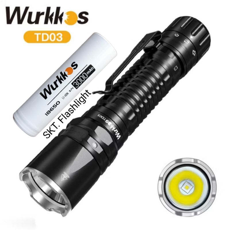 Wurkkos TD03 SFT40 1800LM พร้อมแบตครบชุดพร้อมใช้(รุ่นพิเศษน่าใช้กว่าเดิม)