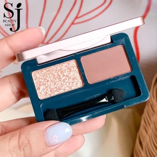 Kiss Beauty Matte & Shimmer Eyeshadow Kit อายเชโดว์ตลับ เนื้อละเอียด ผสมชิมเมอร์ สีสันเป็นธรรมชาติ