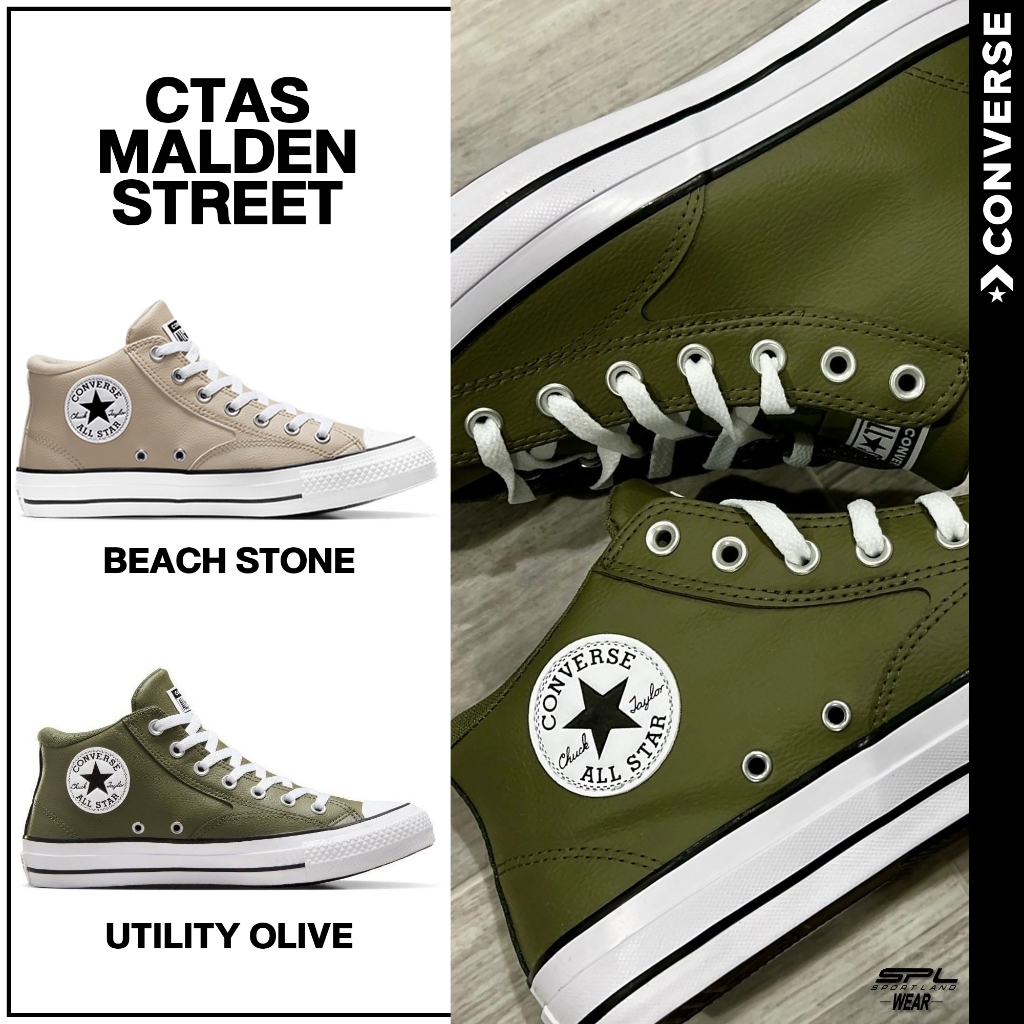 Converse คอนเวิร์ส รองเท้าหนัง รองเท้าแฟชั่น M CTAS Malden Street MID A05674CH3CMXX/ A05367CH3GNXX (2600)