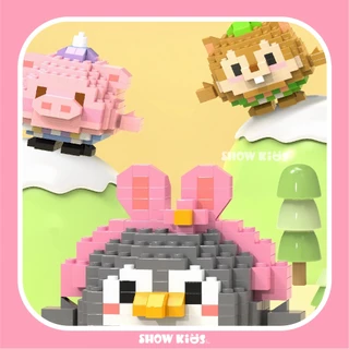 ตัวต่อการ์ตูน บล็อกตัวต่อจิ๋ว DIY 3D รูปสัตว์น่ารัก ของเล่นเสริมทักษะ ของขวัญเด็ก
