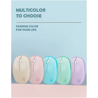 (เมาส์ปุ่มเงียบ)MOFii M8 Wireless 2.4 Gz Mouse เม้าส์ไร้สายเพื่อสุขภาพ ขนาดใหญ่เว้าปุ่ม สามารถใช้งานได้ทั้งมือซ้ายและขวา