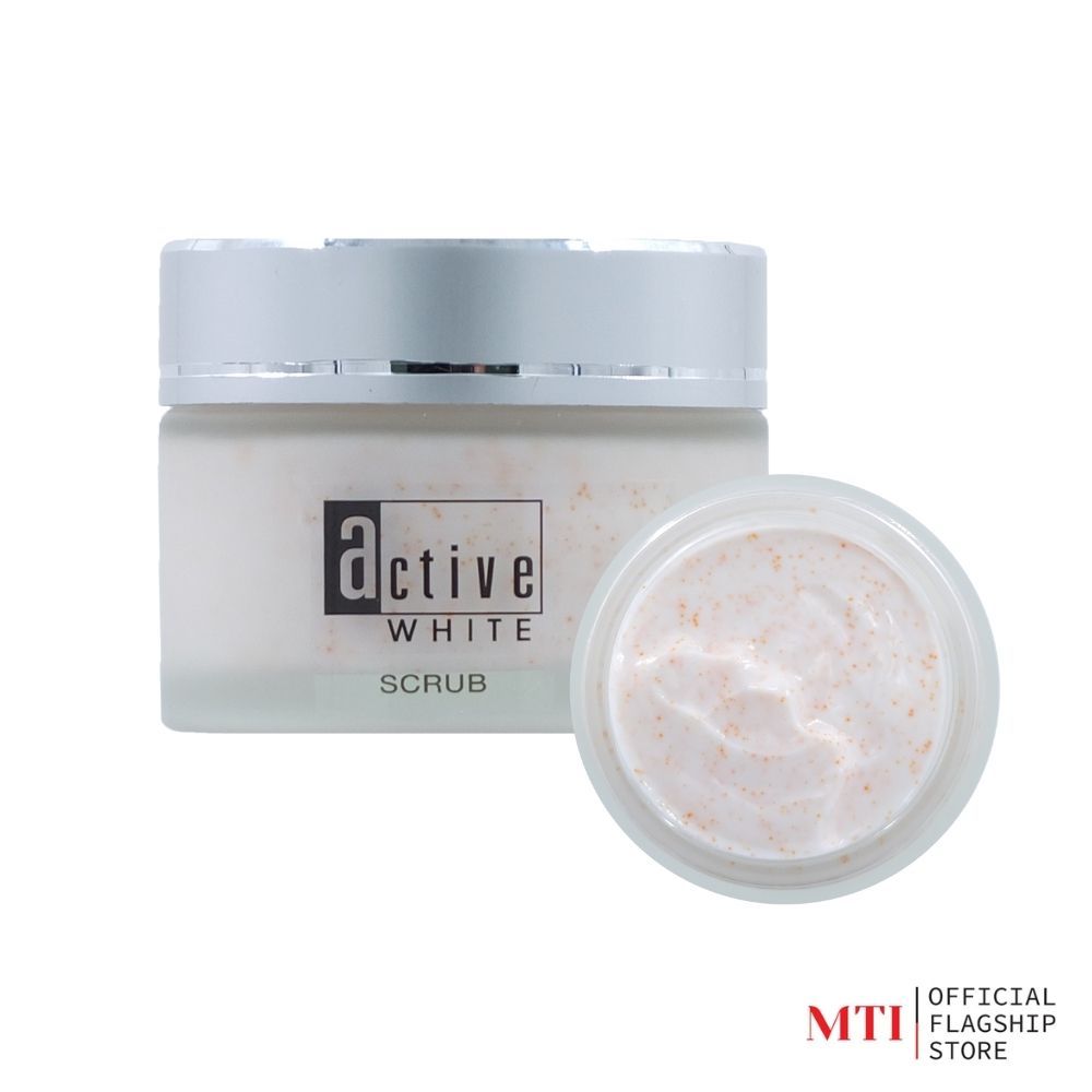 MTI (CTSA5) Active White SCRUB สครับเนื้อละเอียด ไม่บาดผิว ขจัดสิ่งสปรกบนใบหน้า 50 กรัม