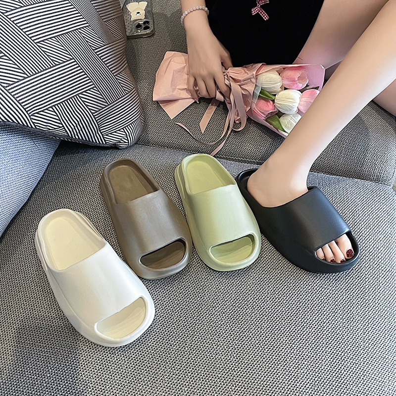 Tikp5 EVA รองเท้าแตะใส่ในบ้านสำหรับผู้ชายและผู้หญิง รองเท้าแตะชายหาดลำลองในฤดูร้อน รองเท้าแตะพื้นนุ่ม