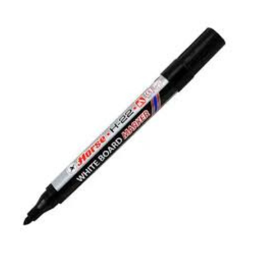 Horse ปากกาไวท์บอร์ด H-22 ดำ