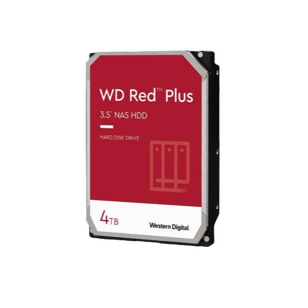 WD RED PLUS -ของเเท้ #4TB 3.5" HDD (ฮาร์ดดิสก์ 3.5") - 5400RPM SATA3 #WD40EFPX