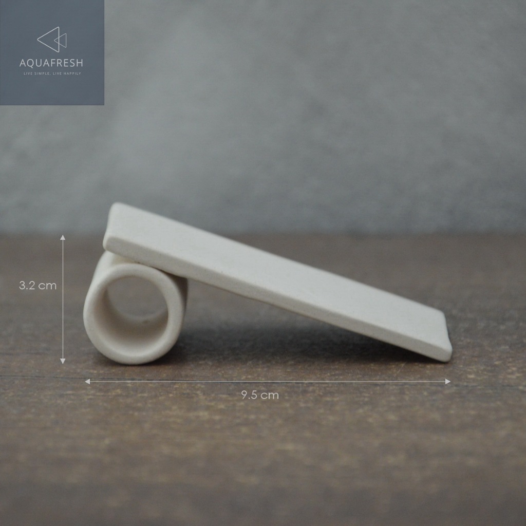 [Aquafresh]  Flat Shelter hiding - 5 x 9.5 x 3.2 cm แผ่นหลบเซรามิค สำหรับปลาและกุ้ง