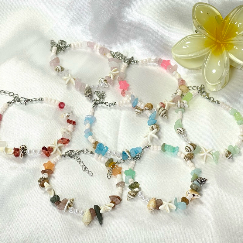สร้อยข้อมือหิน|ปลาดาว สินค้าแฮนเมด