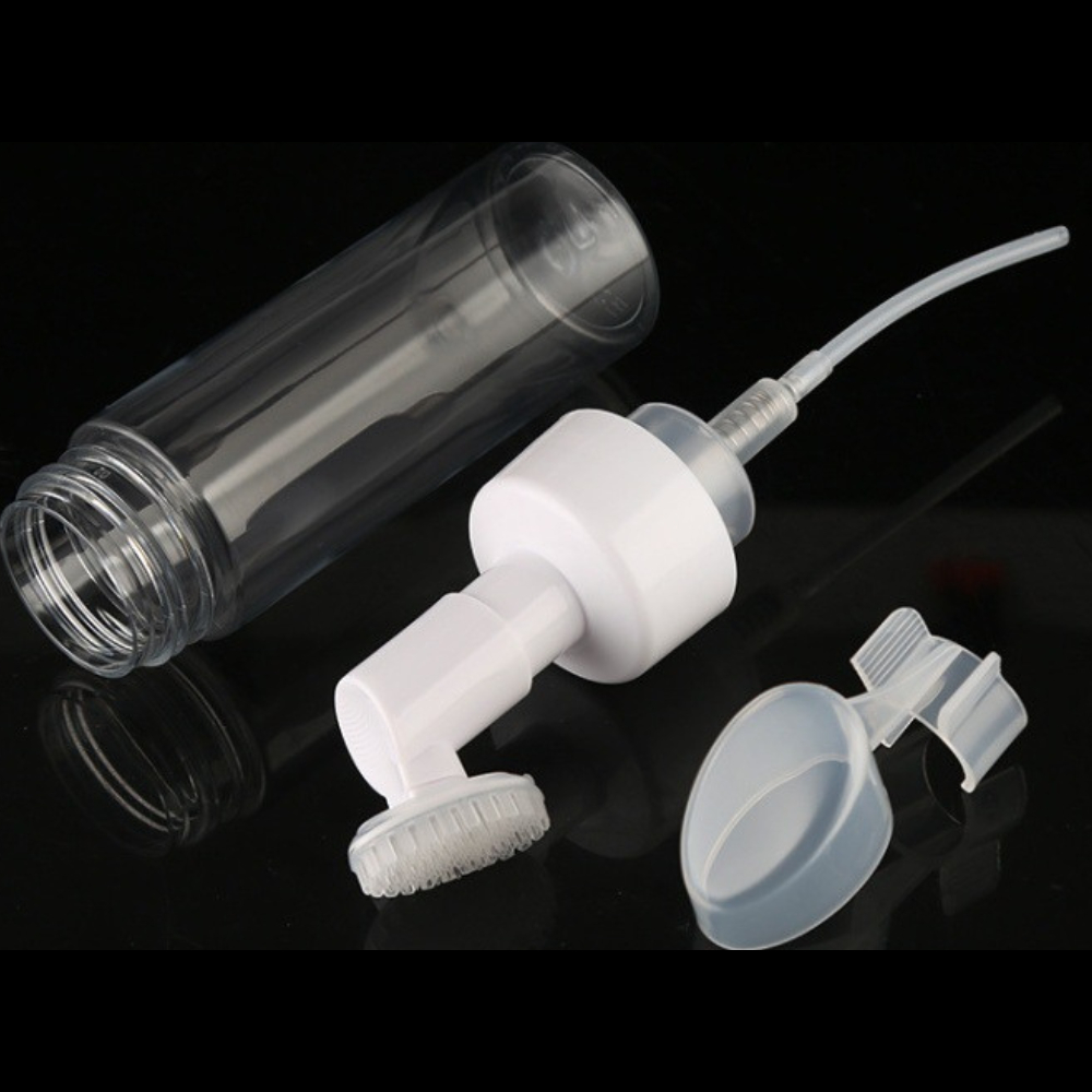 ขวดปั๊มโฟมหัวแปรงซิลิโคน สําหรับทําความสะอาดผิวหน้า พกพาง่าย สะดวก่อการใช้งาน - รูปที่ 6