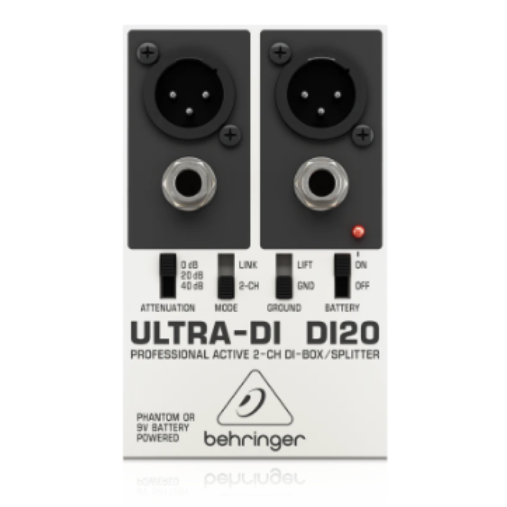 BEHRINGER Behringer DI20 ULTRA-DI Direct Box D.I Box อุปกรณ์เชื่อมต่อกีตาร์ ของแท้ รับประกัน1 ปี