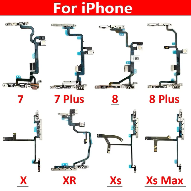 แพรเพิ่มเสียงลดเสียง Volume Cable สำหรับ 7g-7plus-8g-8plus-ix-Xs-Xs max