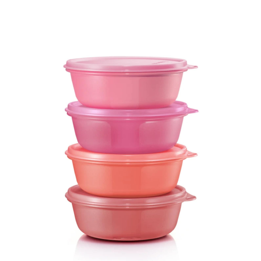 Tupperware ถ้วยใส่แกง รุ่นลูกสาวโคมสลัด 630มล. เนื้อทึบ สีใหม่ล่าสุด(1ใบ) ฝาปิดแน่น ไม่หกไม่ซึม