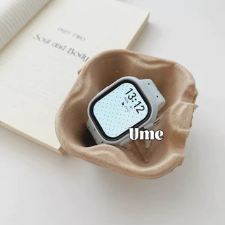 สายยางลายจุด สายนาฬิกา smart watch สายสําหรับ Watch10 9 8 ultra 7 Se 6 5 4 ขนาด38.40.41.42.44.45.49.46mm สายลายจุด ยาง