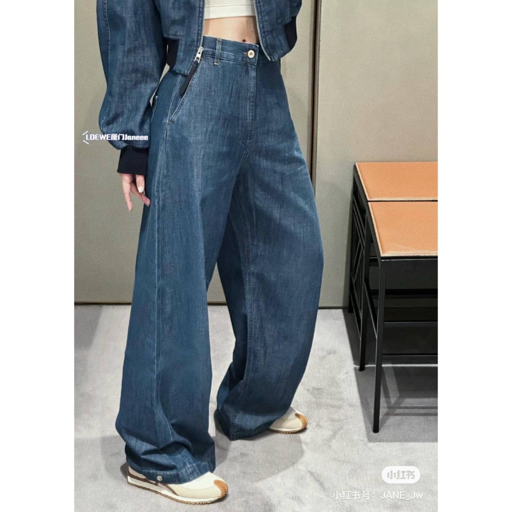 LOEWE DENIM กางเกงยีนส์ กางเกงขายาว ขากระบอก โลเอเว่