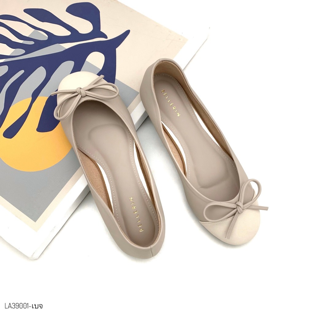 HaloBangkok รองเท้า Flat Shoes หนัง Pu Leather รุ่น LA39001