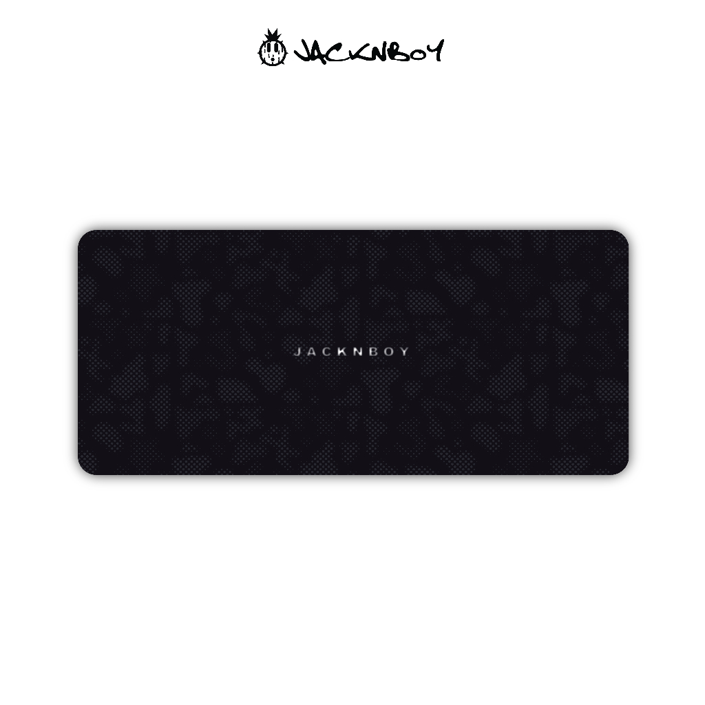 Jacknboy Unique mousepad : Pitch black (พิทซ์ แบล็ค) 90x40 cm.