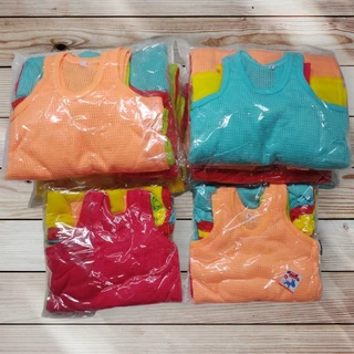 (ยกโหล)เสื้อกล้ามมีรูเด็ก เสื้อในตำนาน เสื้อกล้ามเด็ก S M L XL สีสวย ใส่สบาย คลายร้อน ใส่ได้ทั้งเด็กชาย เด็กหญิง