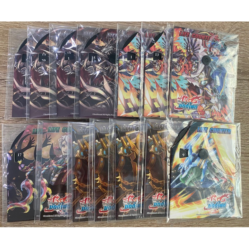 บัดดี้ไฟท์ Life Counter ที่นับพลังชีวิต แบบกระดาษ Fighter Deck FD02 FD03 FD05 FD06 FD07 Buddyfight