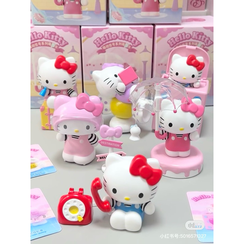 กล่องสุ่ม HelloKitty น้องหมุนได้ด้วย มีขายแยกตัวนะคะน่ารัก คิตตี้โมเดล