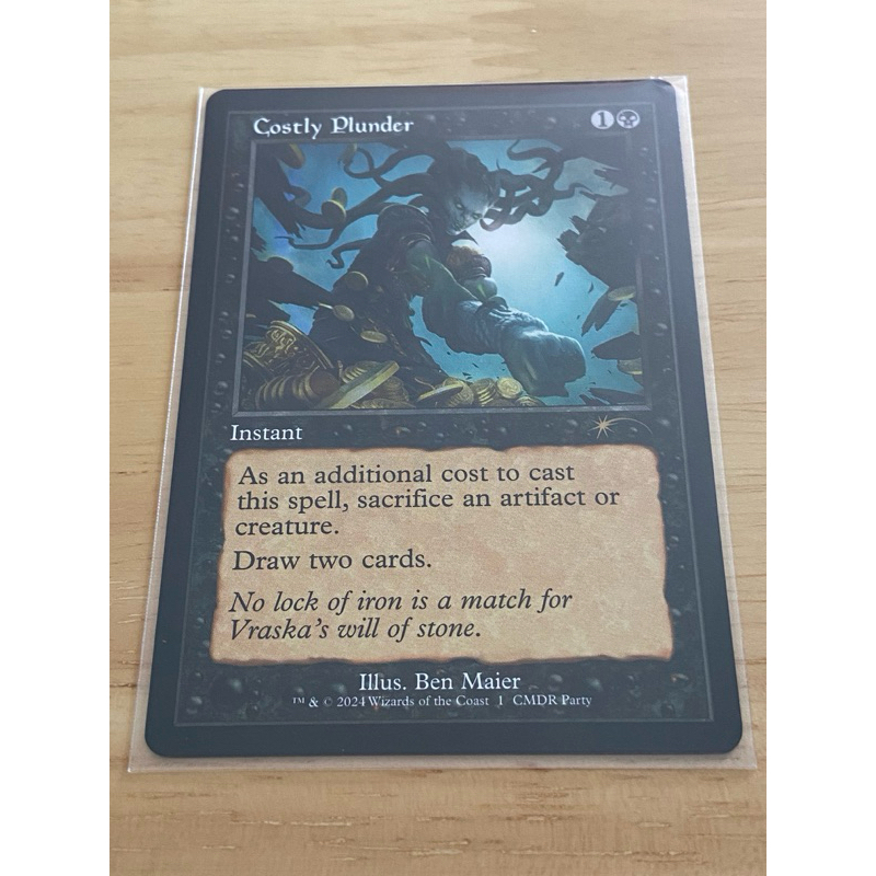 [MTG] Promotional: Costly Plunder (Commander Party Non-Foil) การ์ดแท้ Magic The Gathering