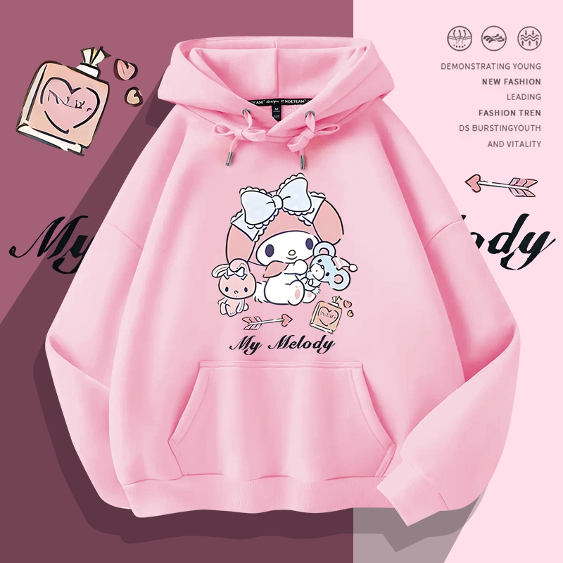 L789เสื้อฮู้ดแขนยาวลายแฟชั่นสวย..มี7สีหลายไซส์เลือกได้(S-3XL)