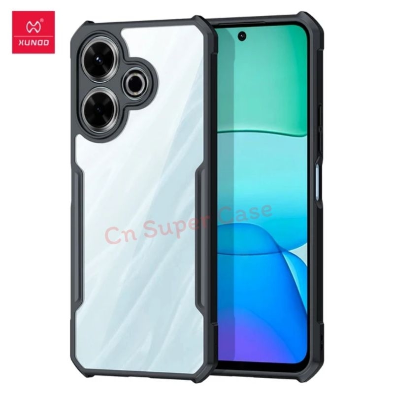 XUNDD เคส สำหรับ Redmi 13/Poco M6 4G เคสกันกระแทก คลุมกล้อง ขอบยาง TPU นิ่ม หลังใส [ พร้อมส่งไทย ]