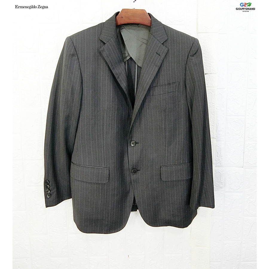 Ermenegildo Zegna แท้ อก42 เสื้อสูทเบลเซอร์แขนยาวคลาสสิกสปอตหรู