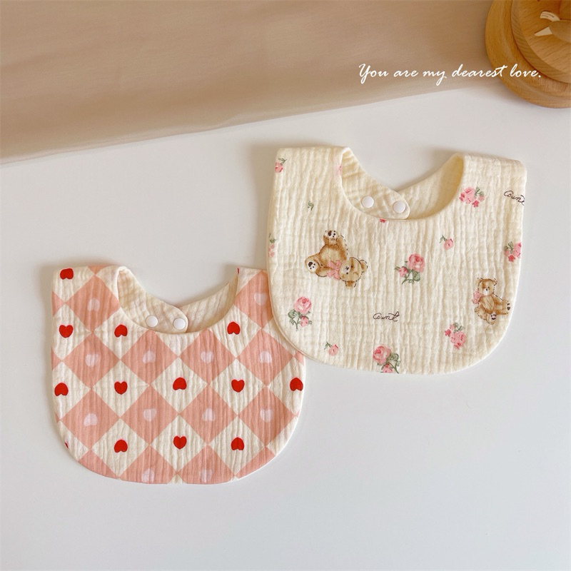 👶🏻พร้อมส่งจากไทย👧🏻 แบบใหม่ล่าสุด ผ้ากันเปื้อนเด็ก ผ้ากันเปื้อนเด็กลายน่ารัก