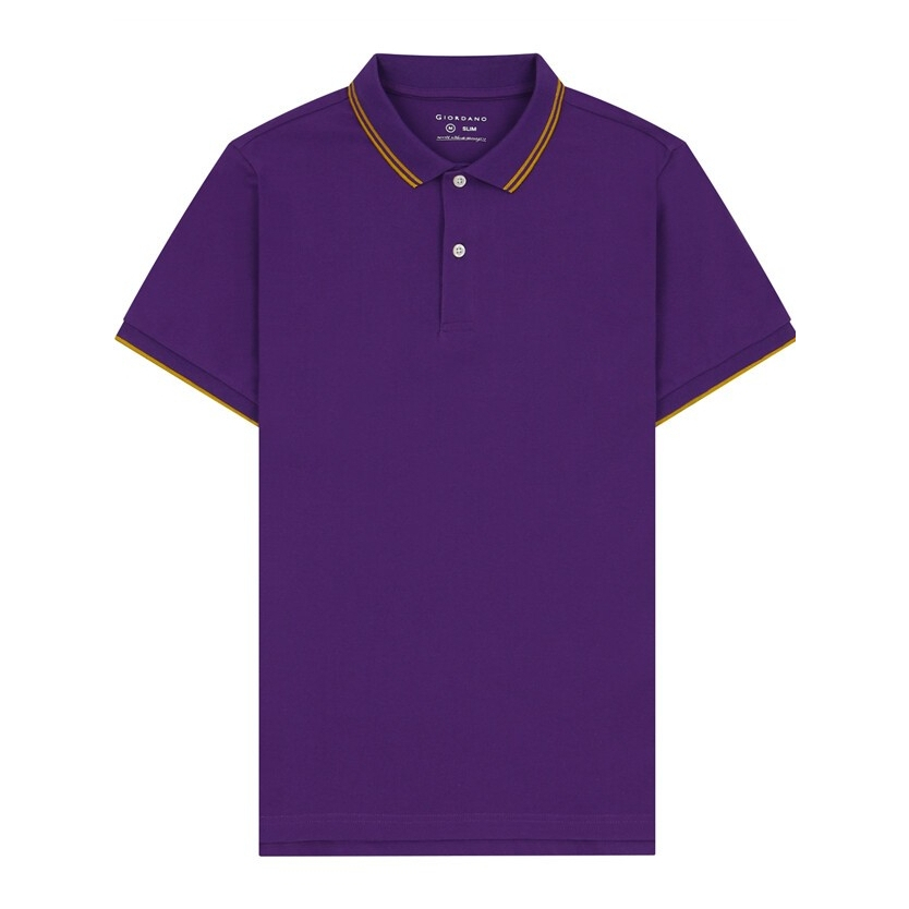 GIORDANO เสื้อโปโลผู้ชาย Men's Tapered Polo 01012018.1