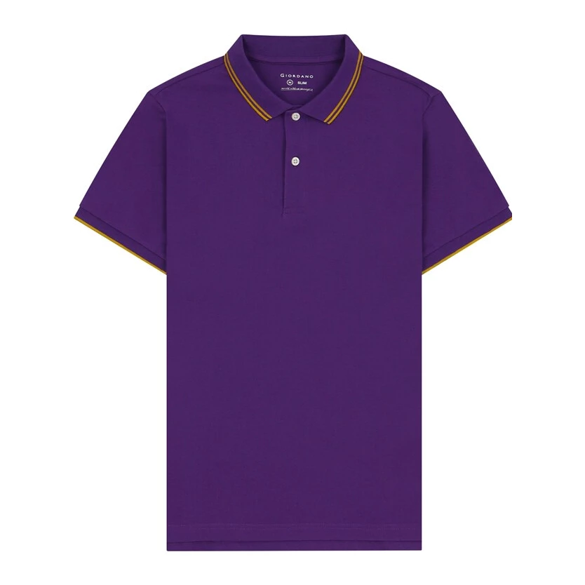 GIORDANO เสื้อโปโลผู้ชาย Men's Tapered Polo 01012018.1