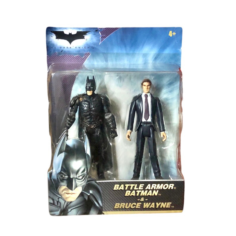 DC Hero Zone Battle Armor Batman & Bruce Wayne 2 Figures Set Mattel