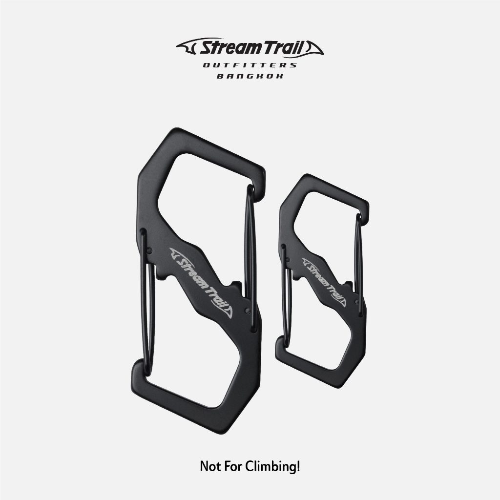 Stream Trail - Carabiner Thunder 2pcs ตะขอ พวงกุญแจสแตนเลส 2 ทาง (Not For Climbing)
