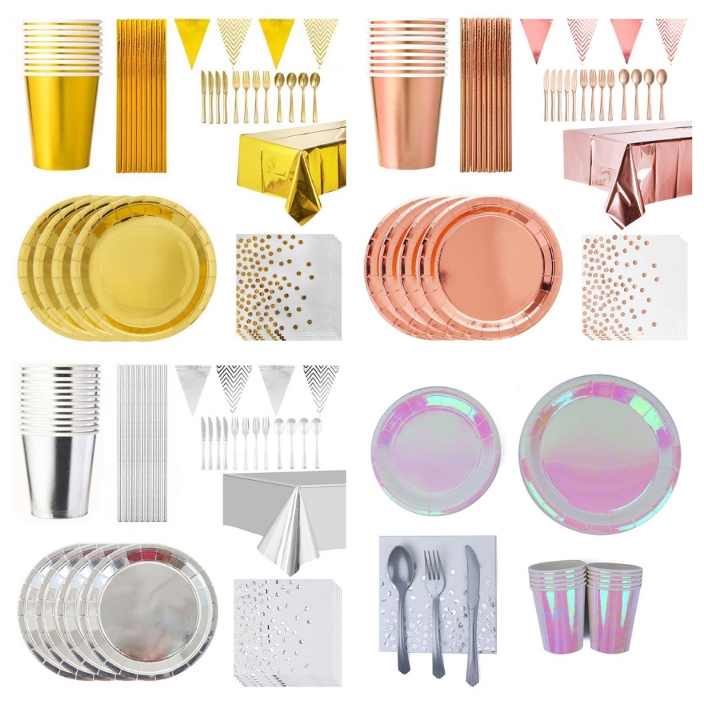 ปาร์ตี้วันเกิด จาน จานกระดาษ แก้วกระดาษ จาน แก้ว กระดาษ Birthday Party Disposable Paper Plate Cup