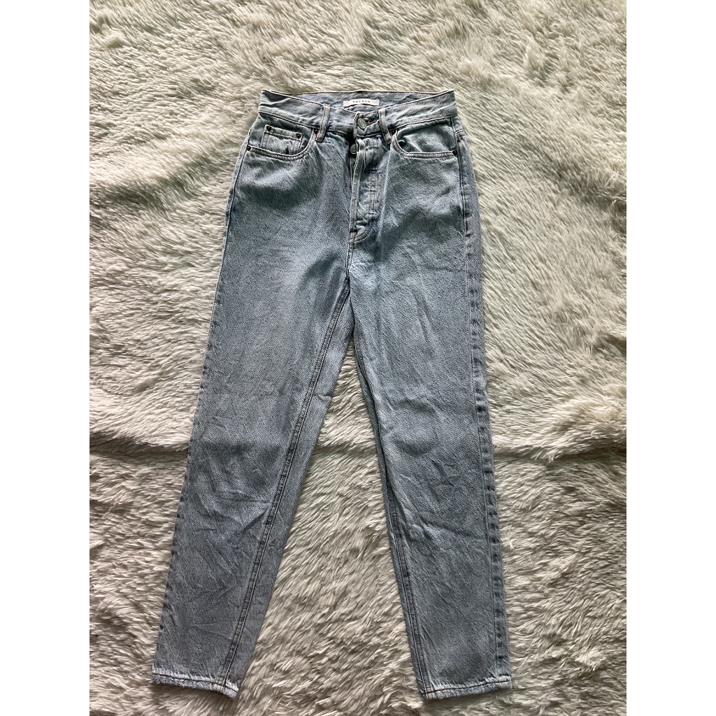 กางเกงยีนส์เอวสูงทรงกระบอก pacsun 25