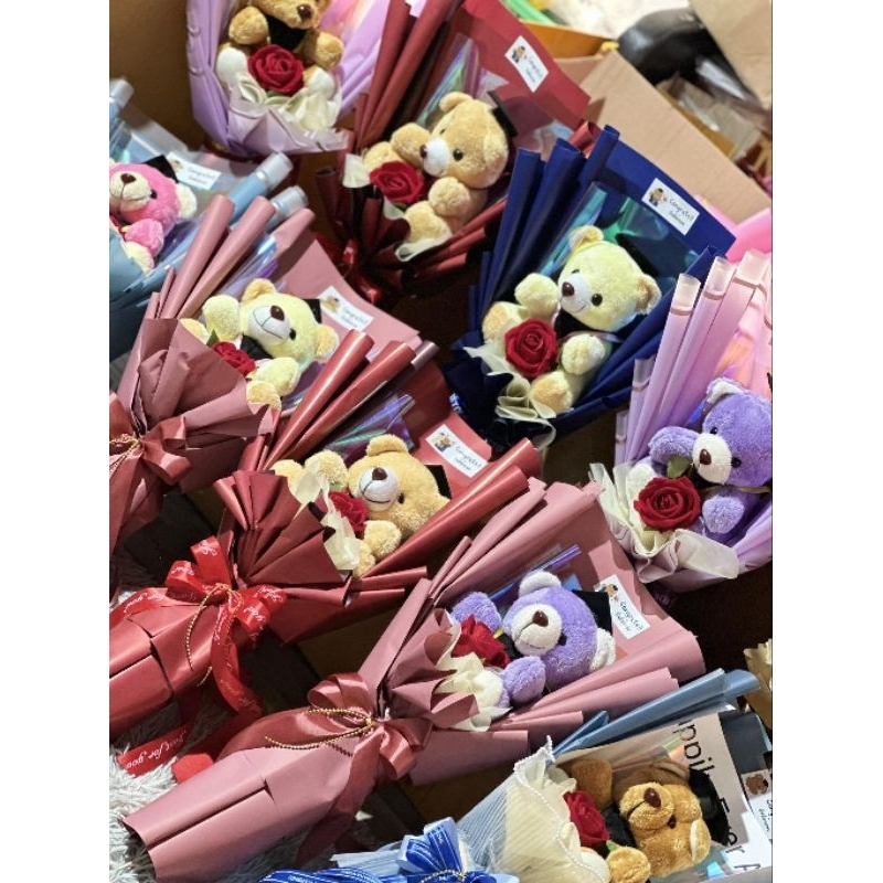 ตุ๊กตาหมีปริญญา (ได้12ตัว) 💐หมีจัดช่อรับปริญญา🎓 ขนาด7นิ้ว ขนนุ่ม ใช้แจกบัณฑิตน้อย เกรดพรีเมียม งานสวยตรงปกถ่ายจากของจริง - รูปที่ 6