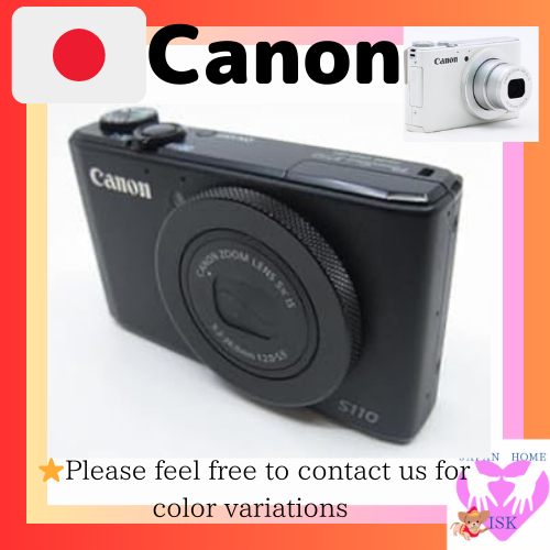 กล้องดิจิตอล Canon Powershot S110 ประมาณ 12.1 ล้านพิกเซล F2.0 Optical 5X Zoom Black Pss110 (Bk) ใช้ก