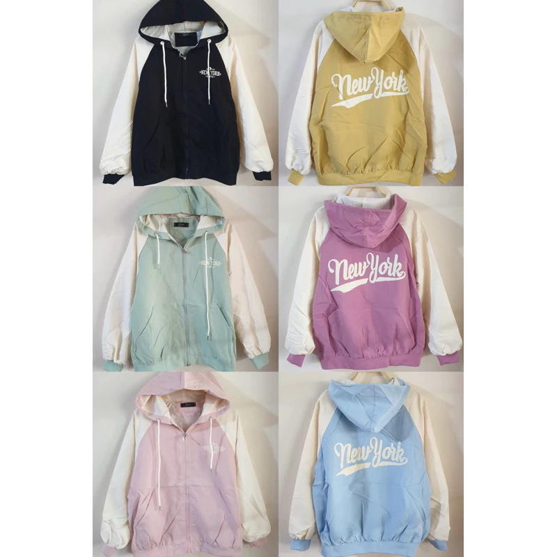 เสื้อแขนยาวผ้าร่มซับ 2 ชั้น มีฮูด ใส่ดีสบายๆ