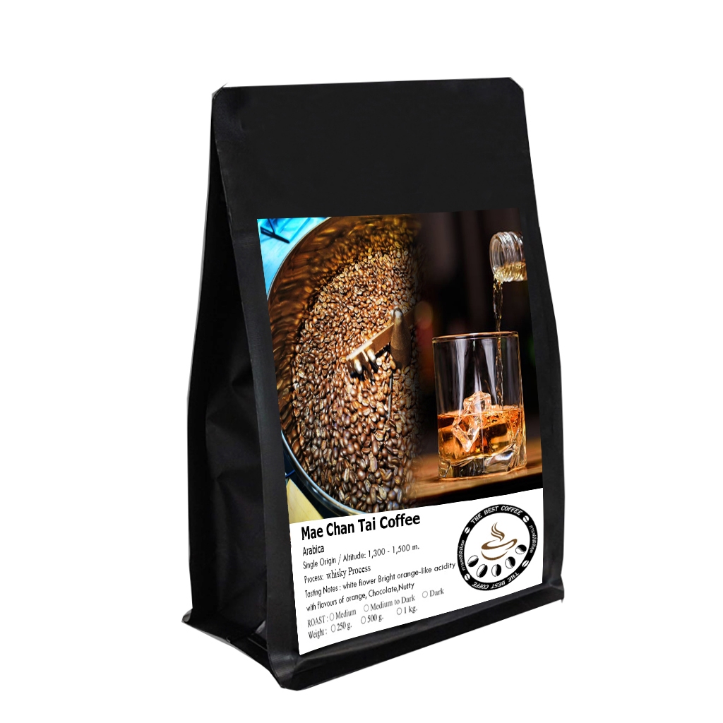 เมล็ดกาแฟคั่วอ่อนกลาง Whisky Jack Blend (Whisky, Vanilla, Rum, Winey, Whisky Aftertaste)