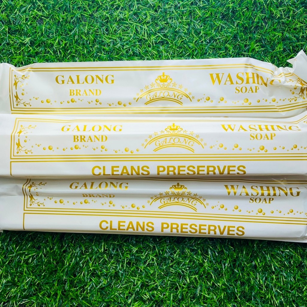 🤍 สบู่ซักผ้าขาว การอง ก้อนยาว Galong washing soap : cleans preserves
