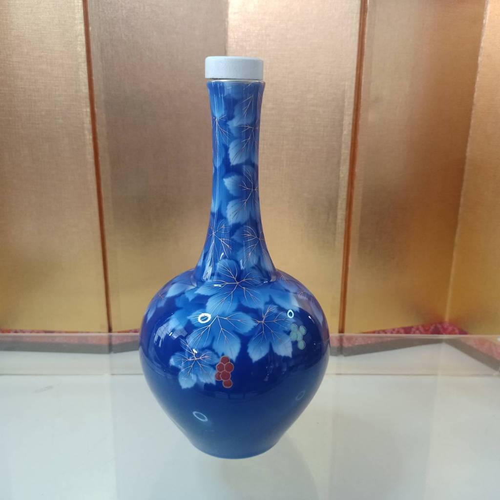 ขวดเหล้า Fukagawa Japanese Vase  ส.9"นิ้ว